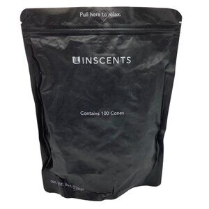 Inscents Relaxing Assorted Scent Cones (100 Count Cones) 6 oz. Resealable NEW